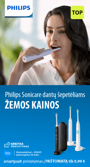 TOP Philips dantų šepetėliai