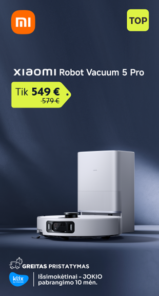 Dulkių siurblys - robotas Xiaomi 5 Pro EU
