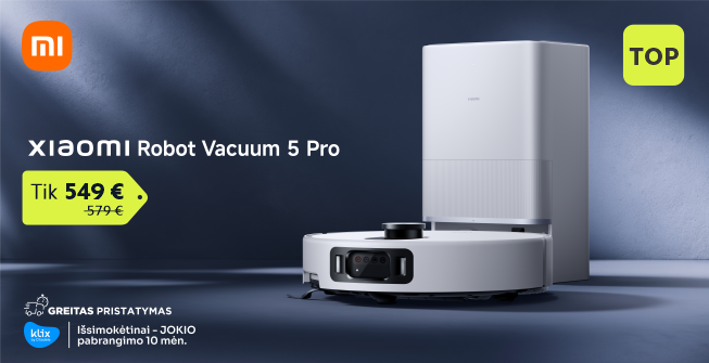 Dulkių siurblys - robotas Xiaomi 5 Pro EU