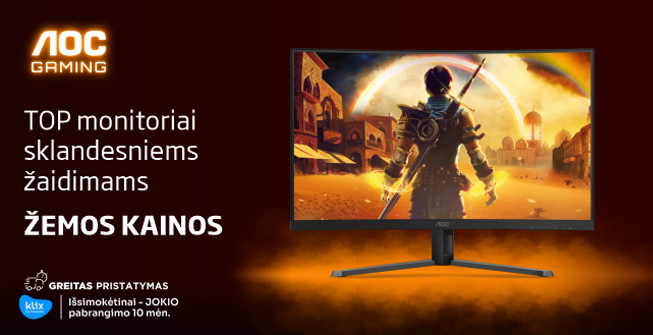 TOP AOC monitoriai