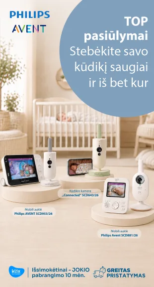Su Philips Avent stebėkite savo kūdikį saugiai ir iš bet kur Su Philips Avent stebėkite savo kūdikį saugiai ir iš bet kur