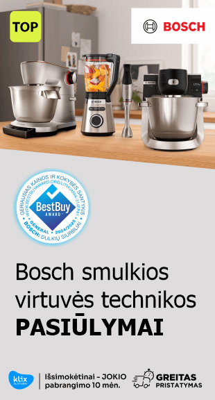 TOP Bosch smulkios virtuvės technikos pasiūlymai
