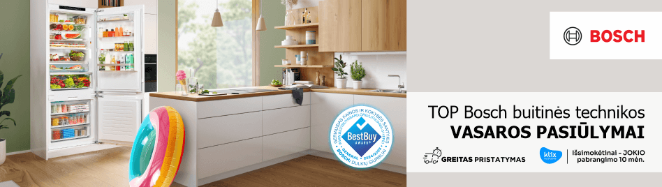 Bosch stambios buitinės technikos pasiūlymai