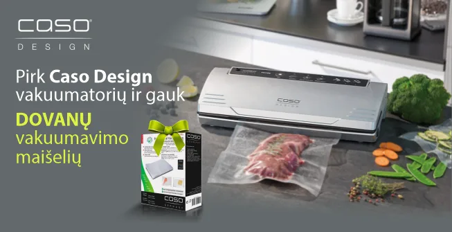 Caso vakuumatoriai su dovana