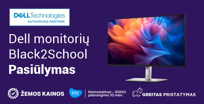 Dell monitoriai Black2School