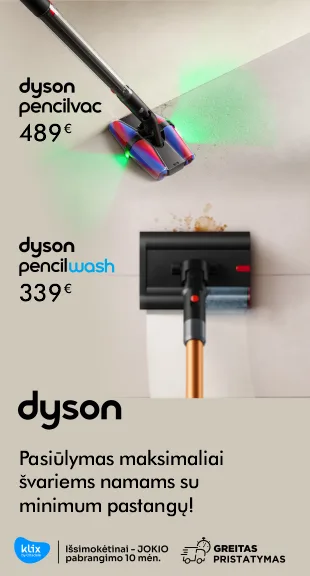 Dyson pasiūlymai švariems namams