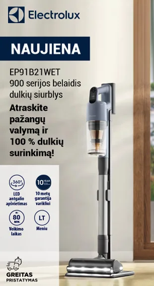 Dulkių siurblys Electrolux EP91B21WET