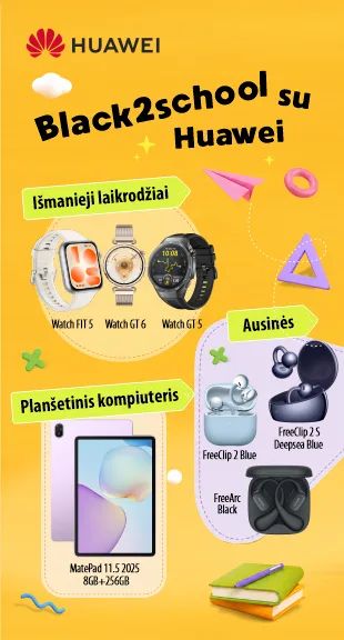 Huawei Black2School pasiūlymas