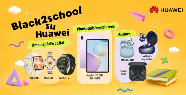 Huawei Black2School pasiūlymas