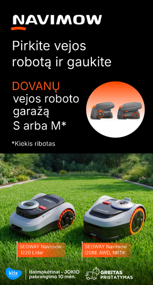 Segway Navimow vejos robotai+dovana