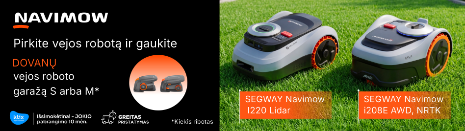Segway Navimow vejos robotai+dovana