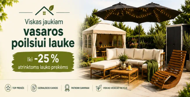 Viskas jaukiam poilsiui lauke