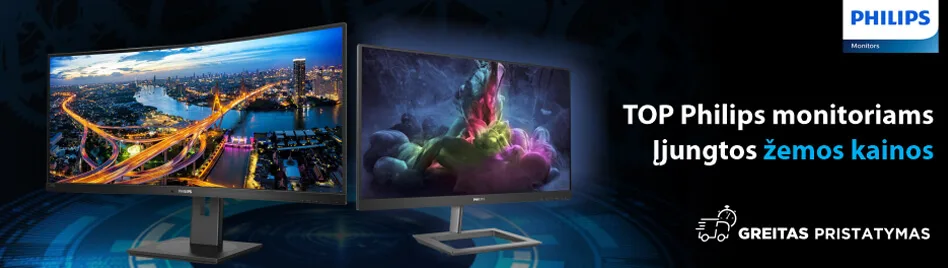 TOP Philips monitoriai TOP Philips monitoriai