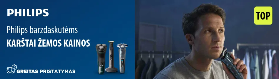 TOP Philips barzdaskutės TOP Philips barzdaskutės