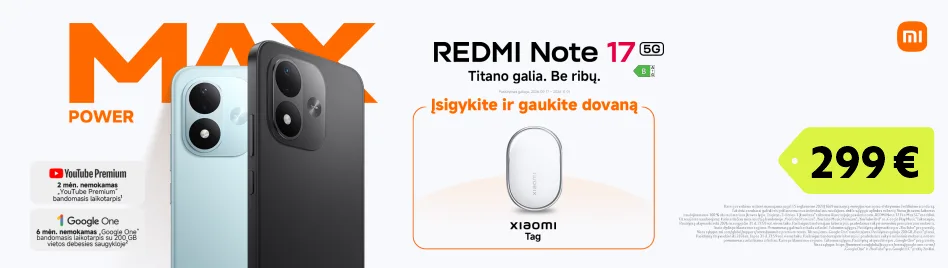 REDMI Note 17 5G + Dovana Xiaomi tag