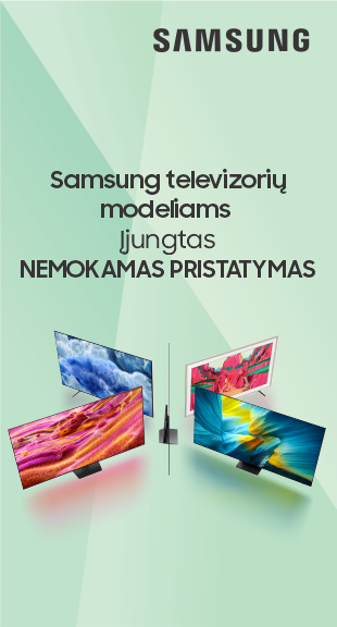 Samsung televizoriai + NEMOKAMAS PRISTATYMAS