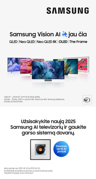 Samsung televizoriai + DOVANA!