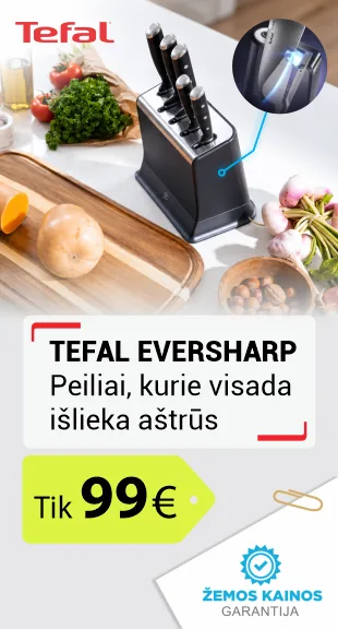 Peilių rinkinys su stovu Tefal EverSharp Pro