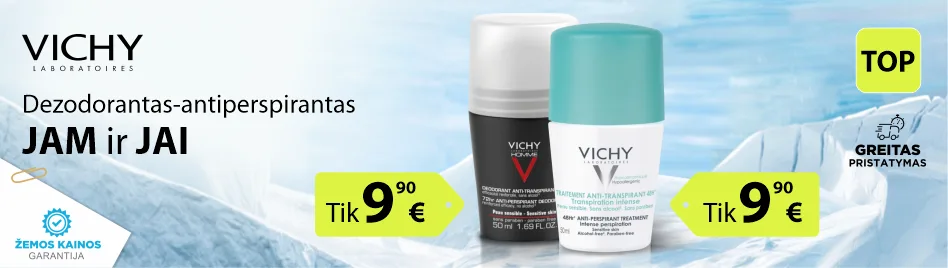 Vichy dezodorantai jam ir jai Vichy dezodorantai jam ir jai