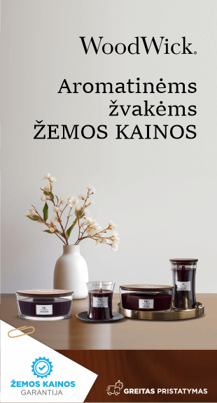 WoodWick aromatinės žvakės