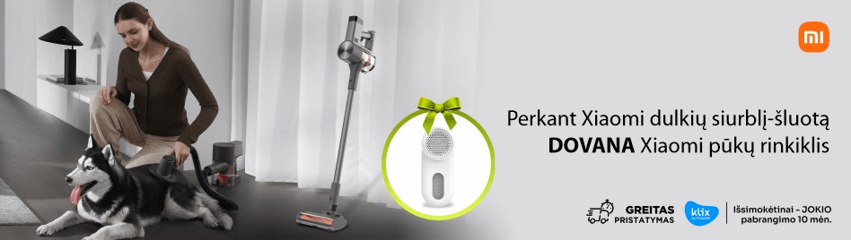 Xiaomi dulkių siurbliai su dovana