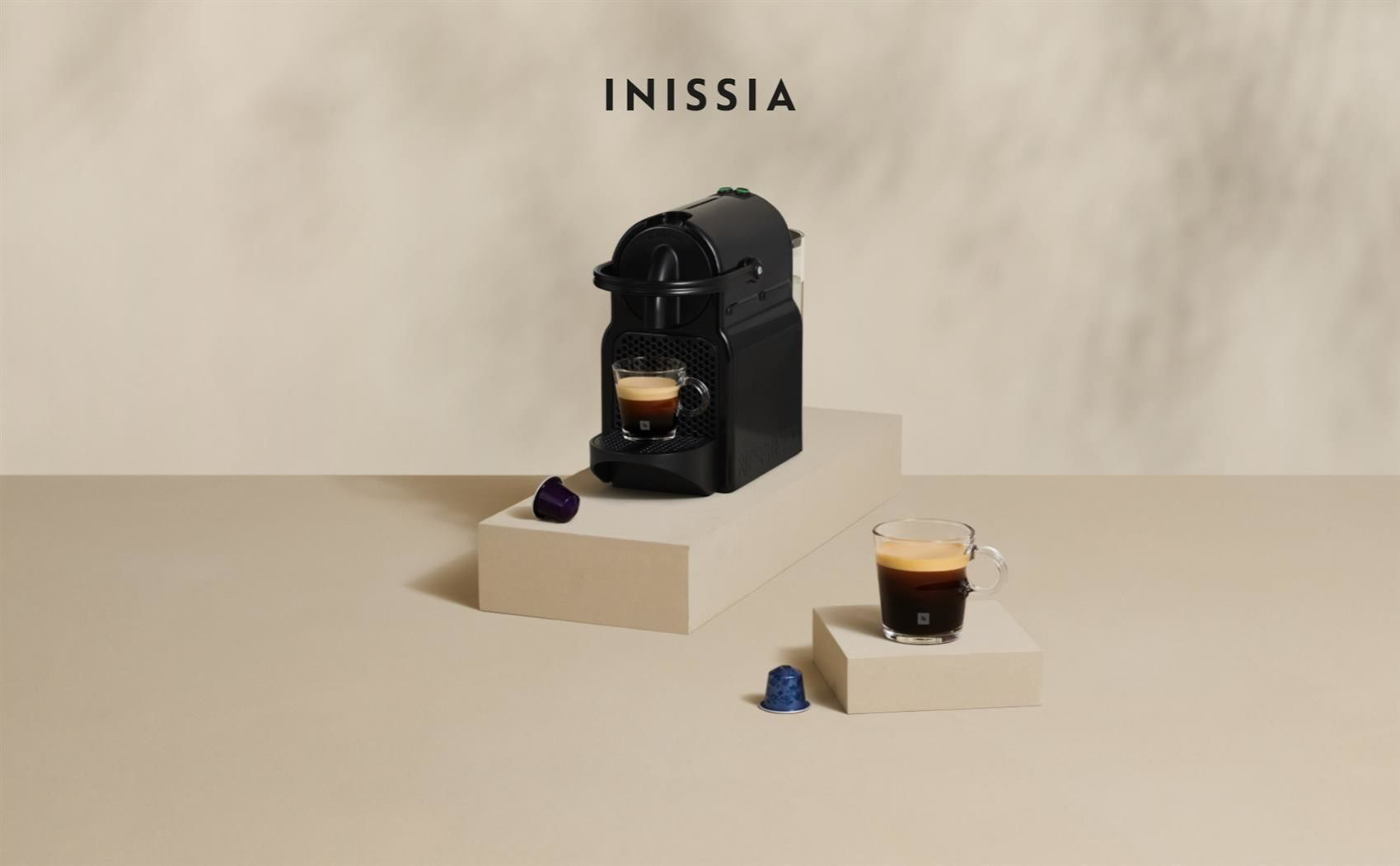 Kavos aparatas DeLonghi EN 80 CW Inissia Nespresso aprašymas - Prekės nuotrauka