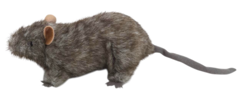 Dubi Pliušinis žaislas - pilka pelė, 12 cm aprašymas - Prekės nuotrauka