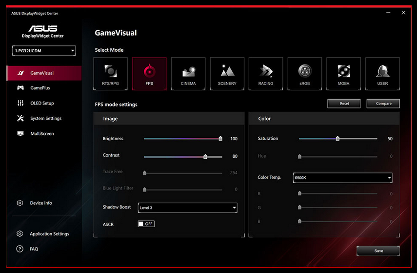 Monitorius ASUS ROG Swift PG32UCDMZ | 240 Hz | 4K | 31.5
