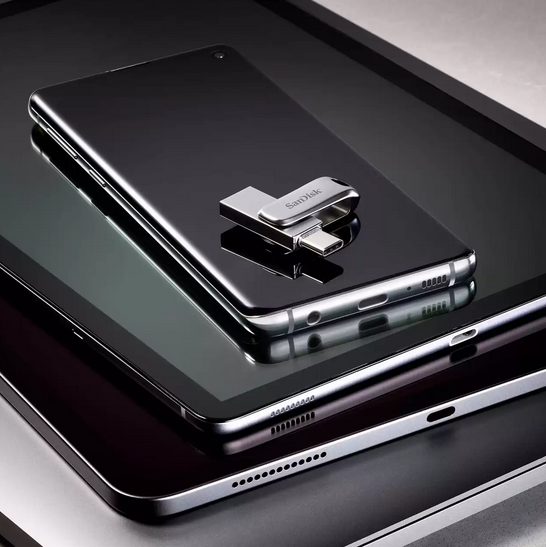 USB laikmena Sandisk Ultra Dual Drive Luxe USB Type-C, 64 GB aprašymas - Prekės nuotrauka