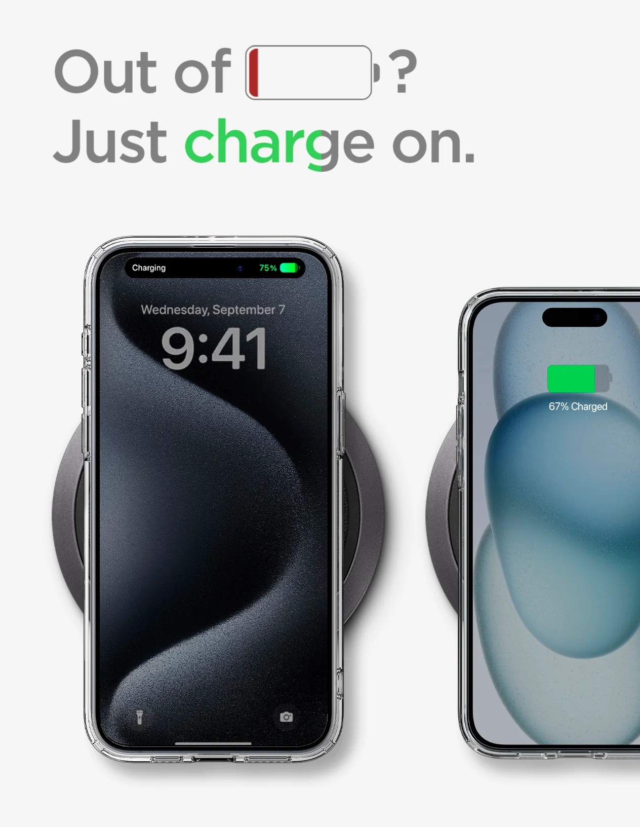 Spigen Ultra Hybrid (MagFit) dėklas skirtas Apple iPhone 15 Pro Max, spalva - Frost Black aprašymas - Prekės nuotrauka