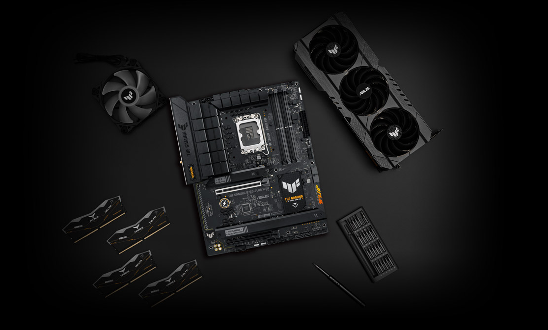 Pagrindinė plokštė Asus TUF GAMING B760-PLUS WIFI aprašymas - Prekės nuotrauka