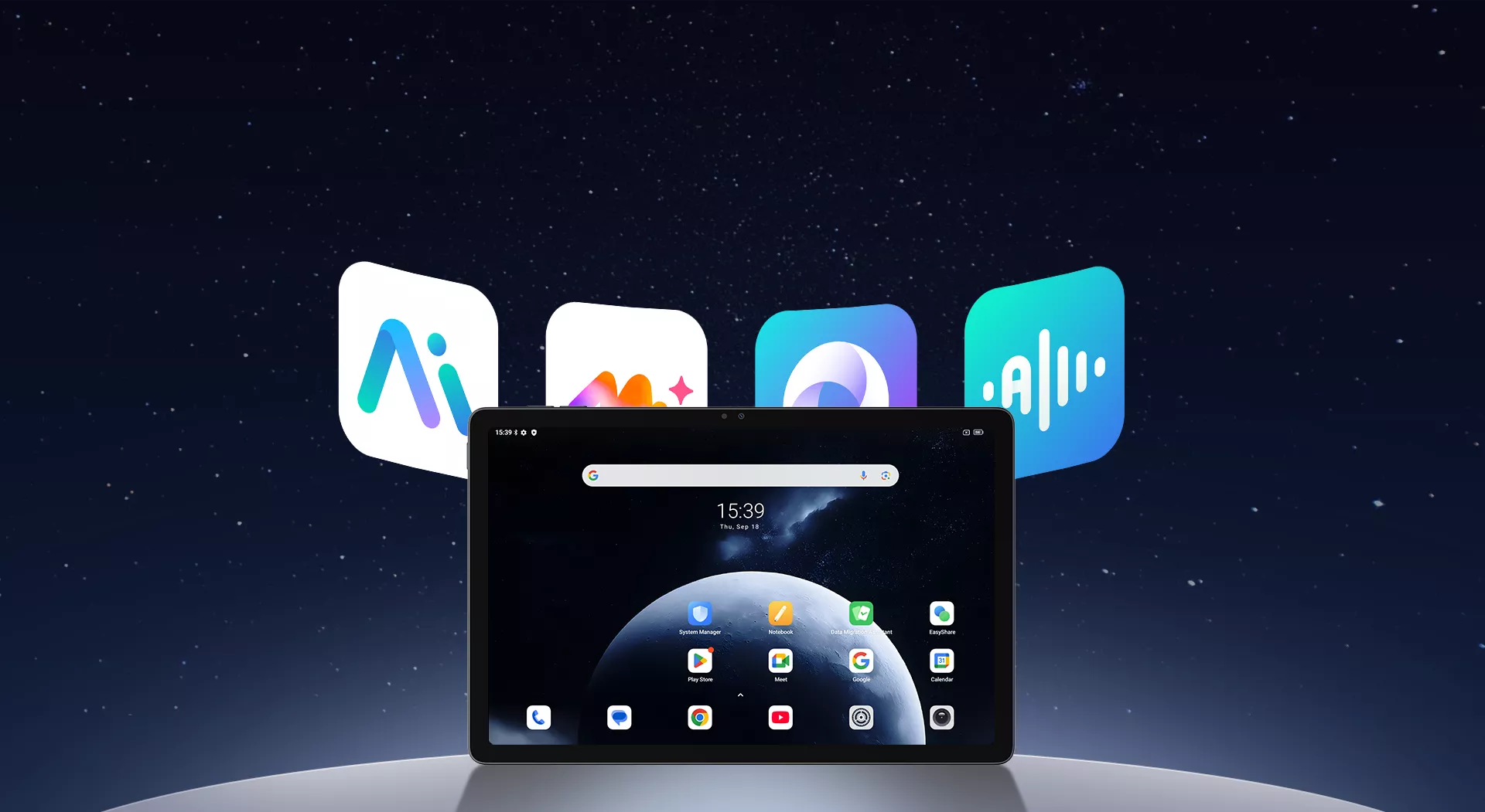 Planšetinis kompiuteris Blackview ZENO 10 8/128 GB, Mėlynas | Su klaviatūros dėklu ir pieštuku aprašymas - Prekės nuotrauka