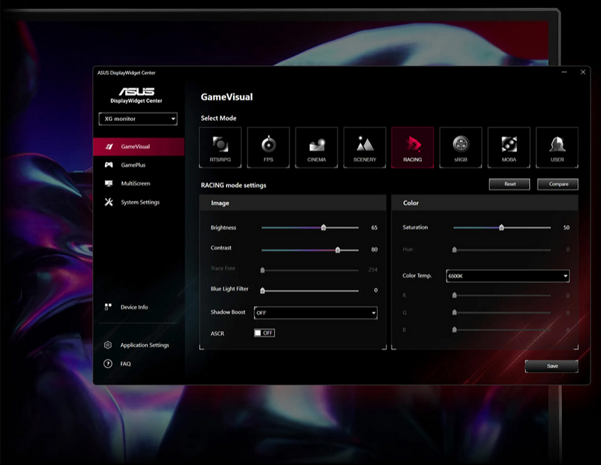 Monitorius ASUS ROG Strix XG27WCMS, 27