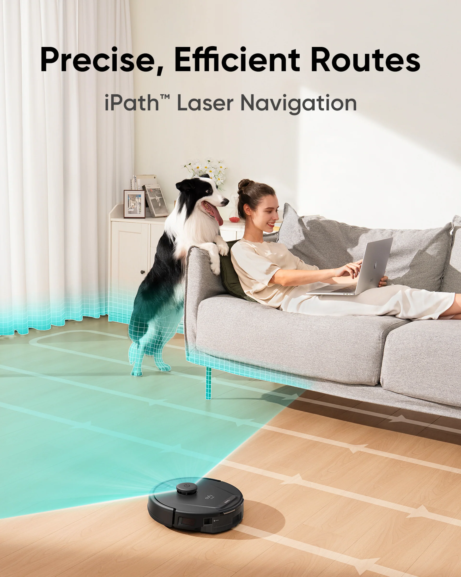 Dulkių siurblys - robotas Anker Eufy L60 Hybrid, Juodas aprašymas - Prekės nuotrauka