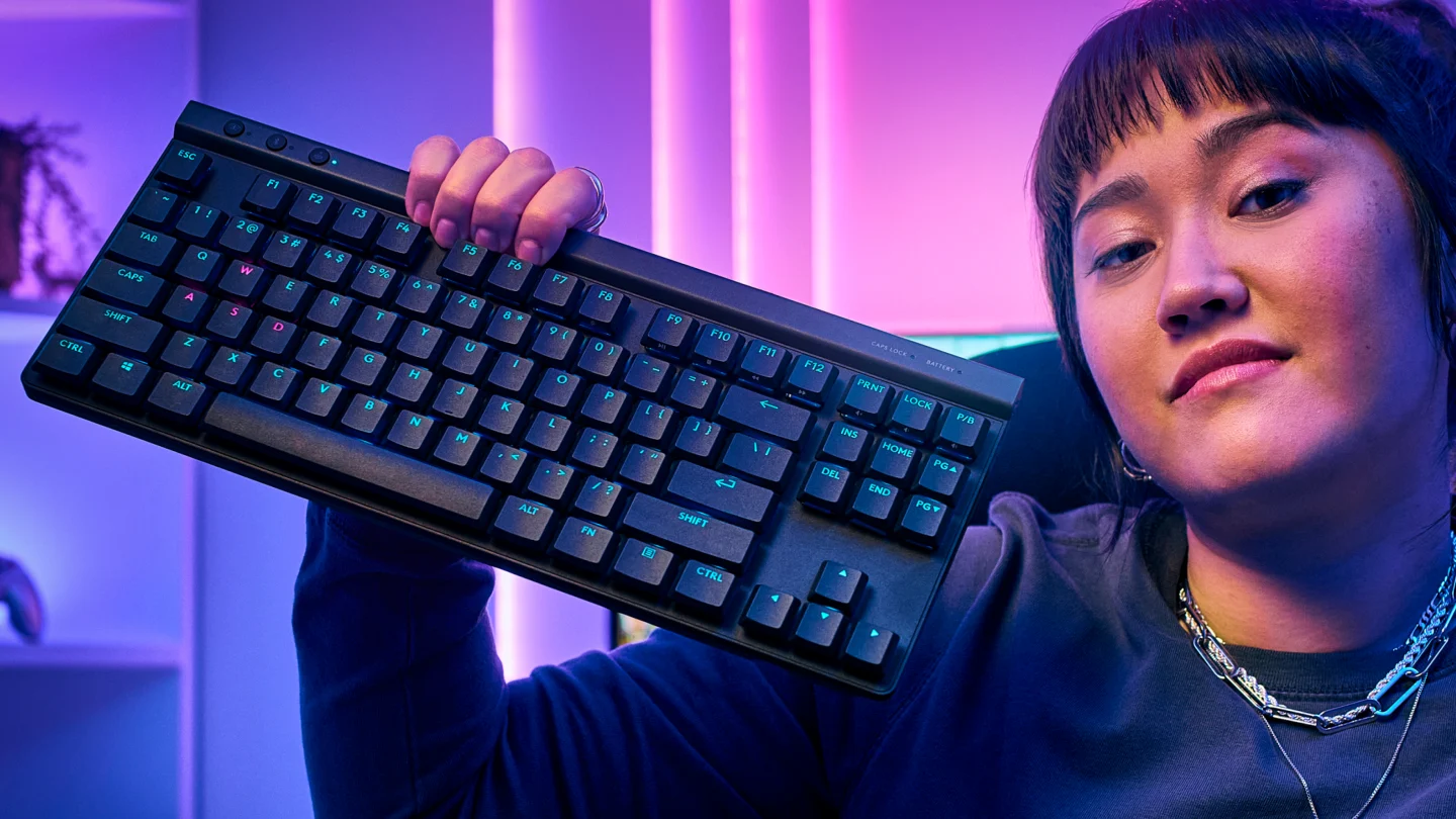 Belaidė klaviatūra Logitech G515 LIGHTSPEED TKL, Baltos spalvos, Išdėstymas: Šiaurės šalių aprašymas - Prekės nuotrauka