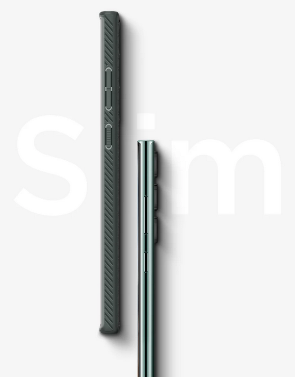 Spigen Liquid Air dėklas skirtas Samsung Galaxy S22, spalva - Matte Black aprašymas - Prekės nuotrauka