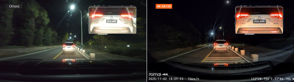 Vaizdo registratorius 70mai A810S 4K aprašymas - Prekės nuotrauka