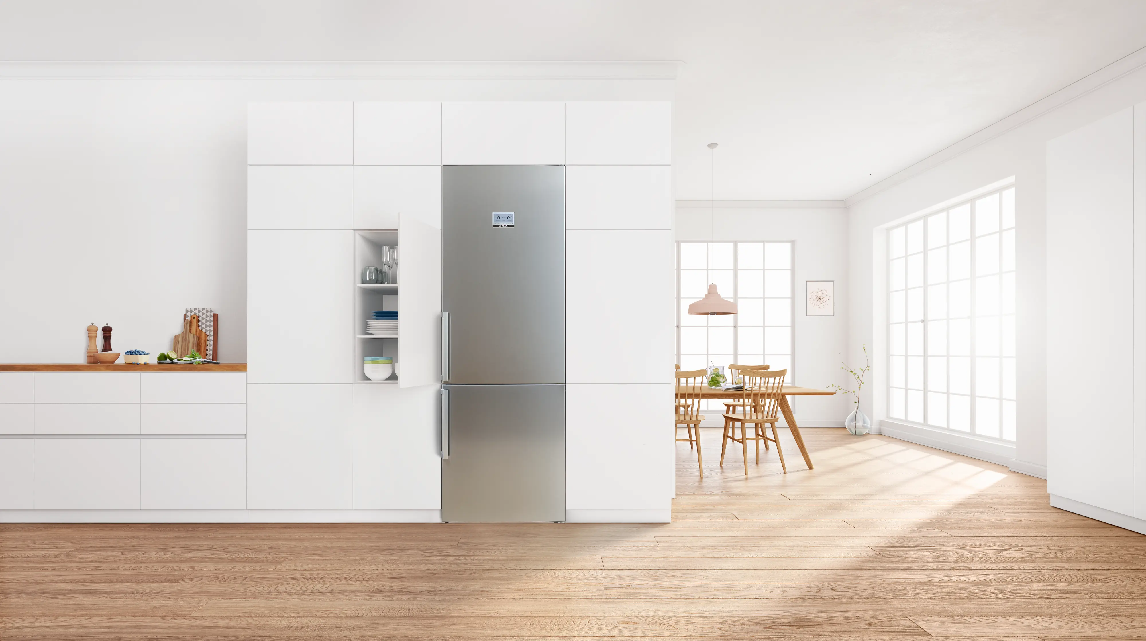 Šaldytuvas Bosch Serija 6 KGN76AXDR, 186 x 75 cm, tamsaus plieno spalvos aprašymas - Prekės nuotrauka