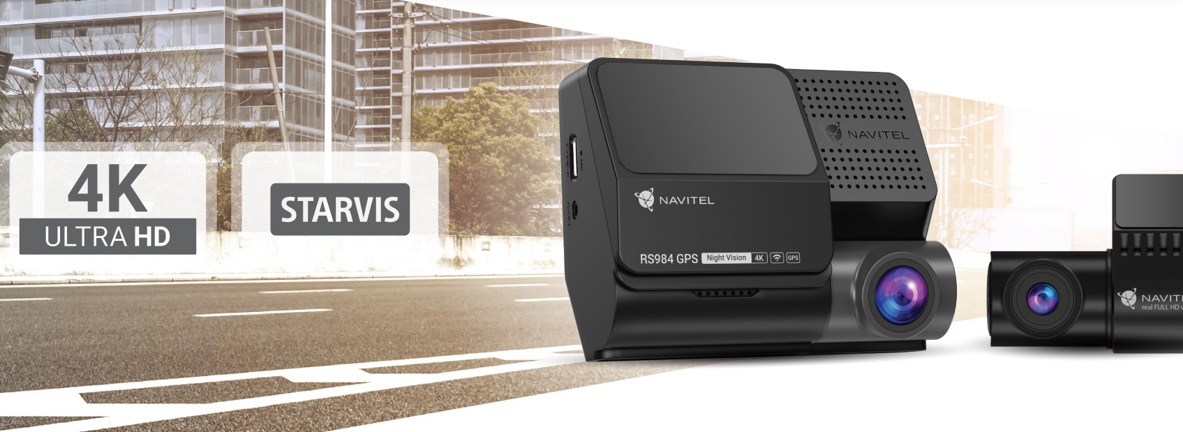Vaizdo registratorius Navitel RS984 | 4K | GPS | Wi-Fi aprašymas - Prekės nuotrauka
