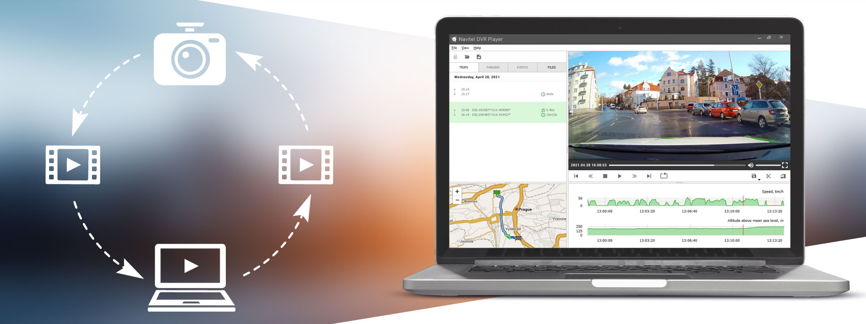 Vaizdo registratorius Navitel RS984 | 4K | GPS | Wi-Fi aprašymas - Prekės nuotrauka