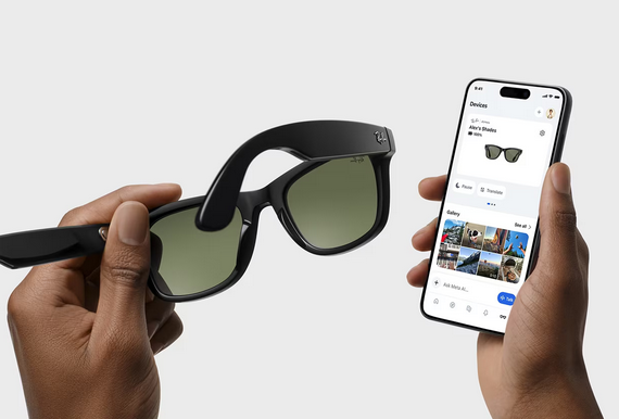 Išmanieji akiniai RayBan Meta Wayfarer, matinės juodos spalvos, poliarizuoti aprašymas - Prekės nuotrauka