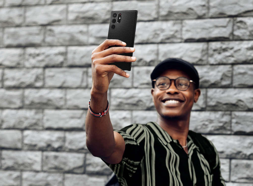 Spigen Liquid Air dėklas skirtas Samsung Galaxy S22 Plus, spalva - Matte Black aprašymas - Prekės nuotrauka