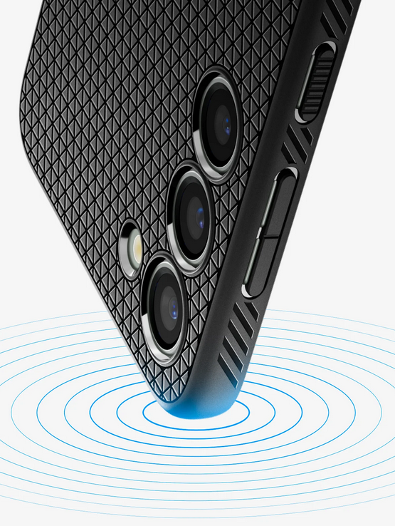 Spigen Liquid Air dėklas skirtas Samsung Galaxy S23, spalva - Matte Black aprašymas - Prekės nuotrauka