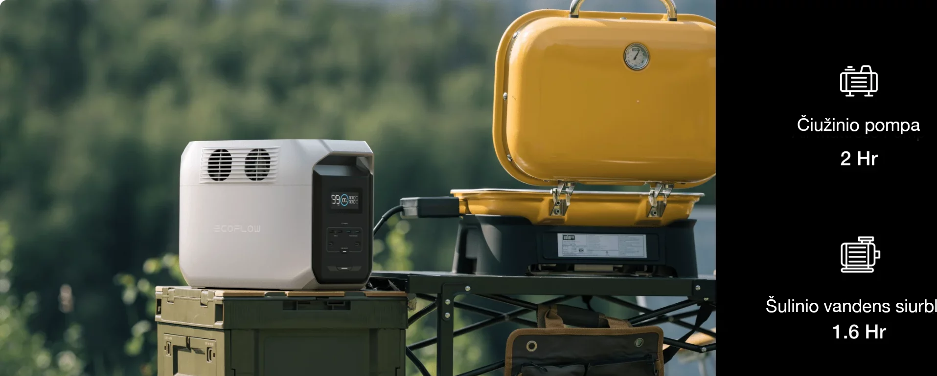 Nešiojama elektrinė EcoFlow DELTA 3 1500 Wh aprašymas - Prekės nuotrauka