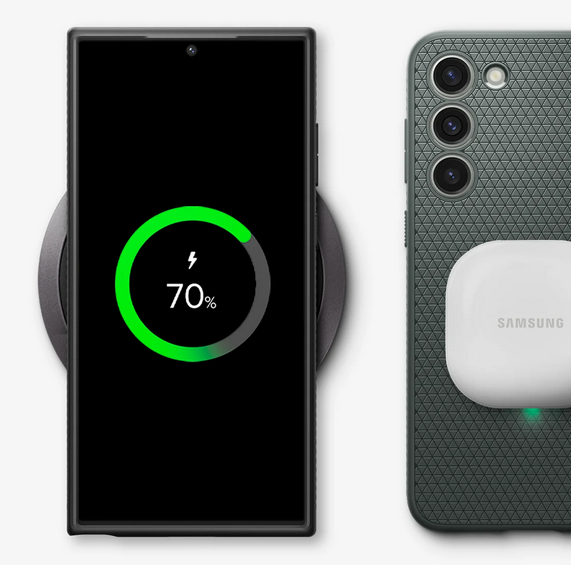 Spigen Liquid Air dėklas skirtas Samsung Galaxy S23, spalva - Matte Black aprašymas - Prekės nuotrauka