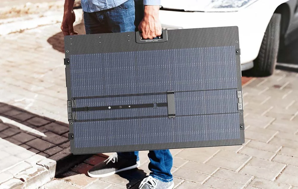 Nešiojamas saulės modulis EcoFlow 400 W aprašymas - Prekės nuotrauka