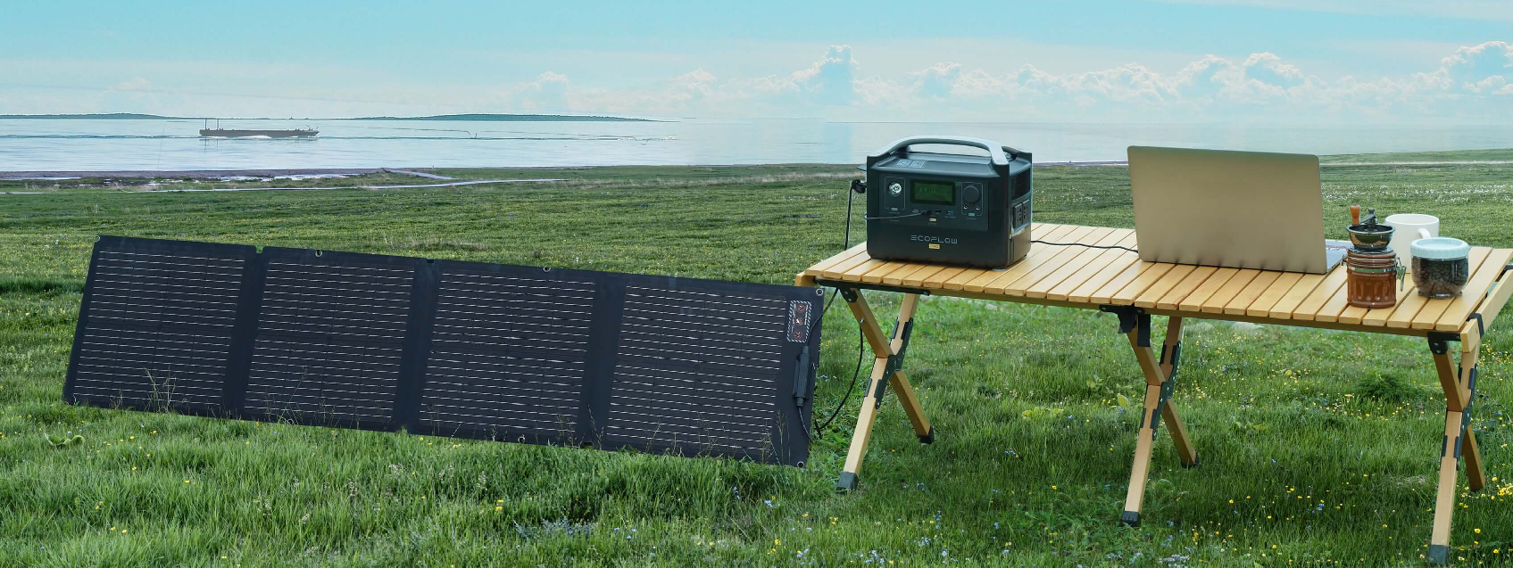 Nešiojamas saulės modulis EcoFlow 110 W aprašymas - Prekės nuotrauka