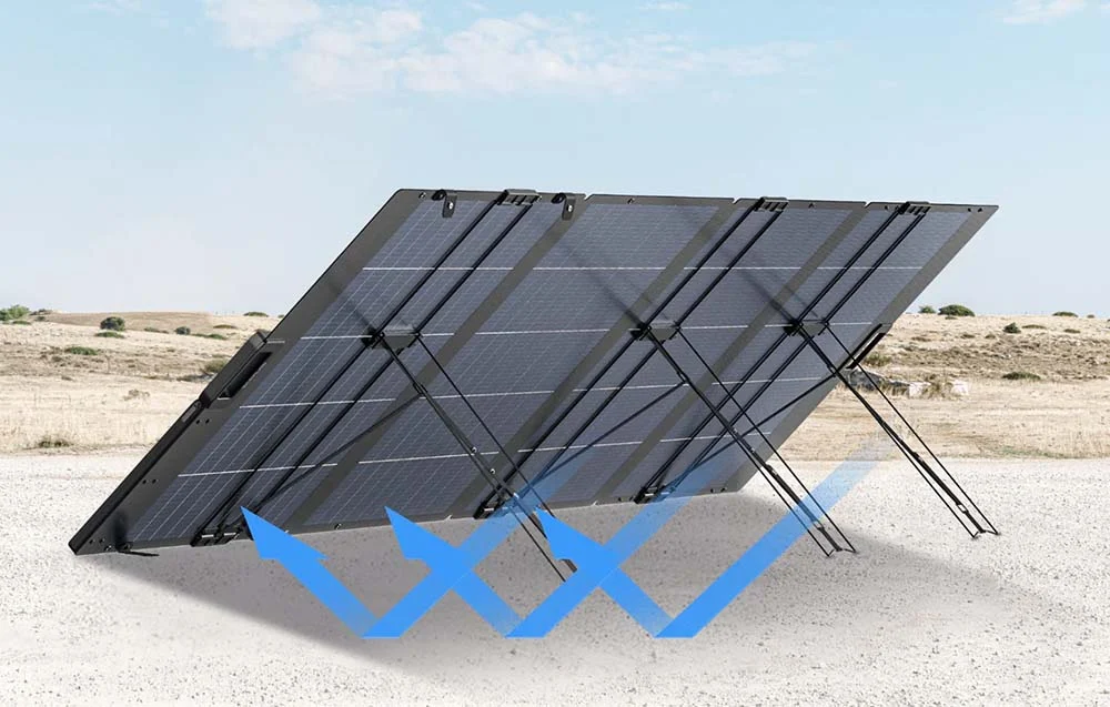 Nešiojamas saulės modulis EcoFlow 400 W aprašymas - Prekės nuotrauka