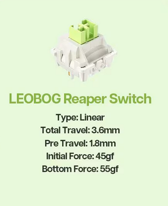 Žaidimų klaviatūra Aula F75, Leobog Reaper Switches, šviesiai mėlyna aprašymas - Prekės nuotrauka