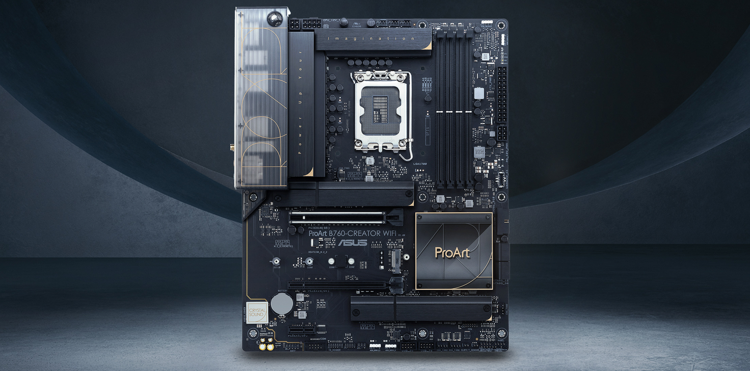 Pagrindinė plokštė ASUS PROART B760-CREATOR WIFI, LGA 1700 aprašymas - Prekės nuotrauka